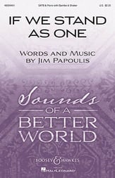 If We Stand as One SATB choral sheet music cover